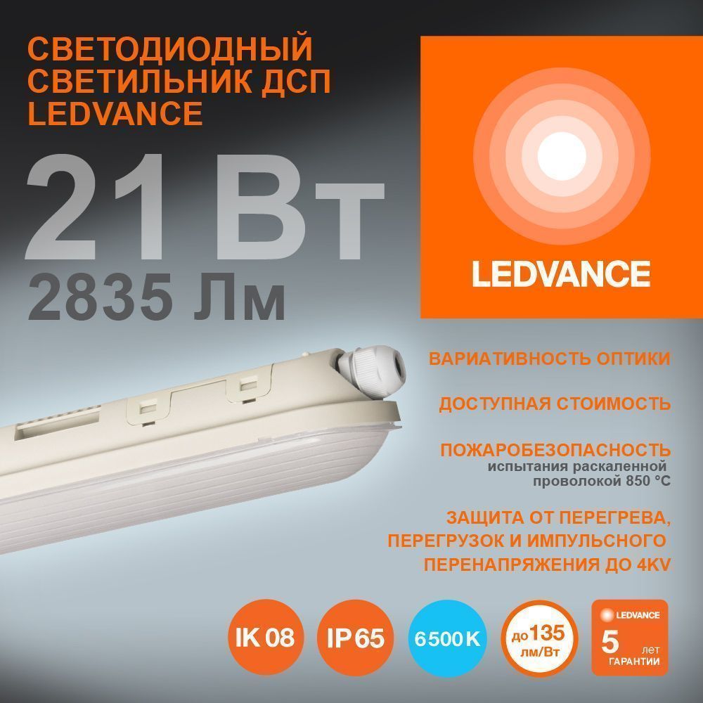 фото DP 600 E 21W 865 VW IP65 GY EUE    LEDV