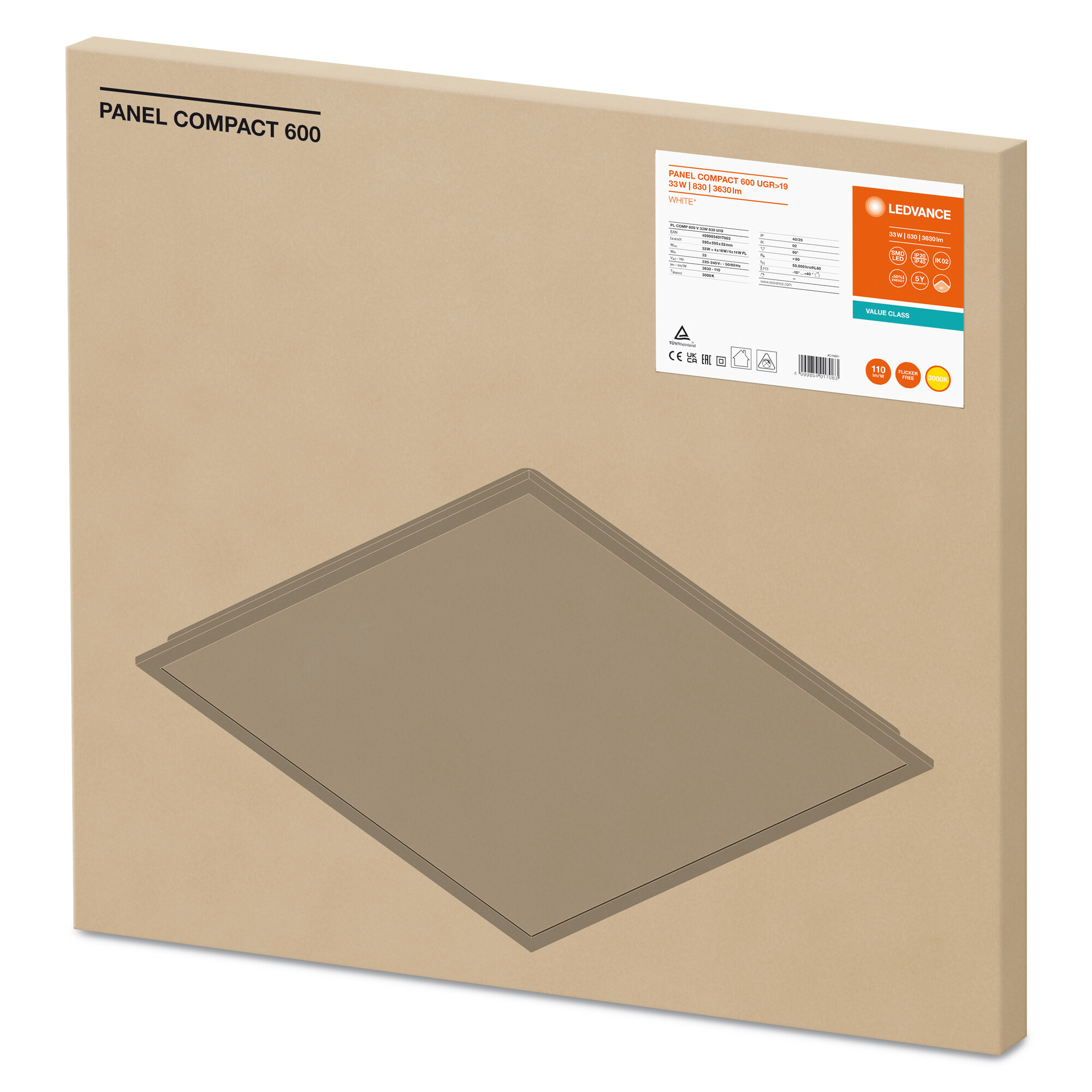 фото PL COMP 600 V 33W 830 U19