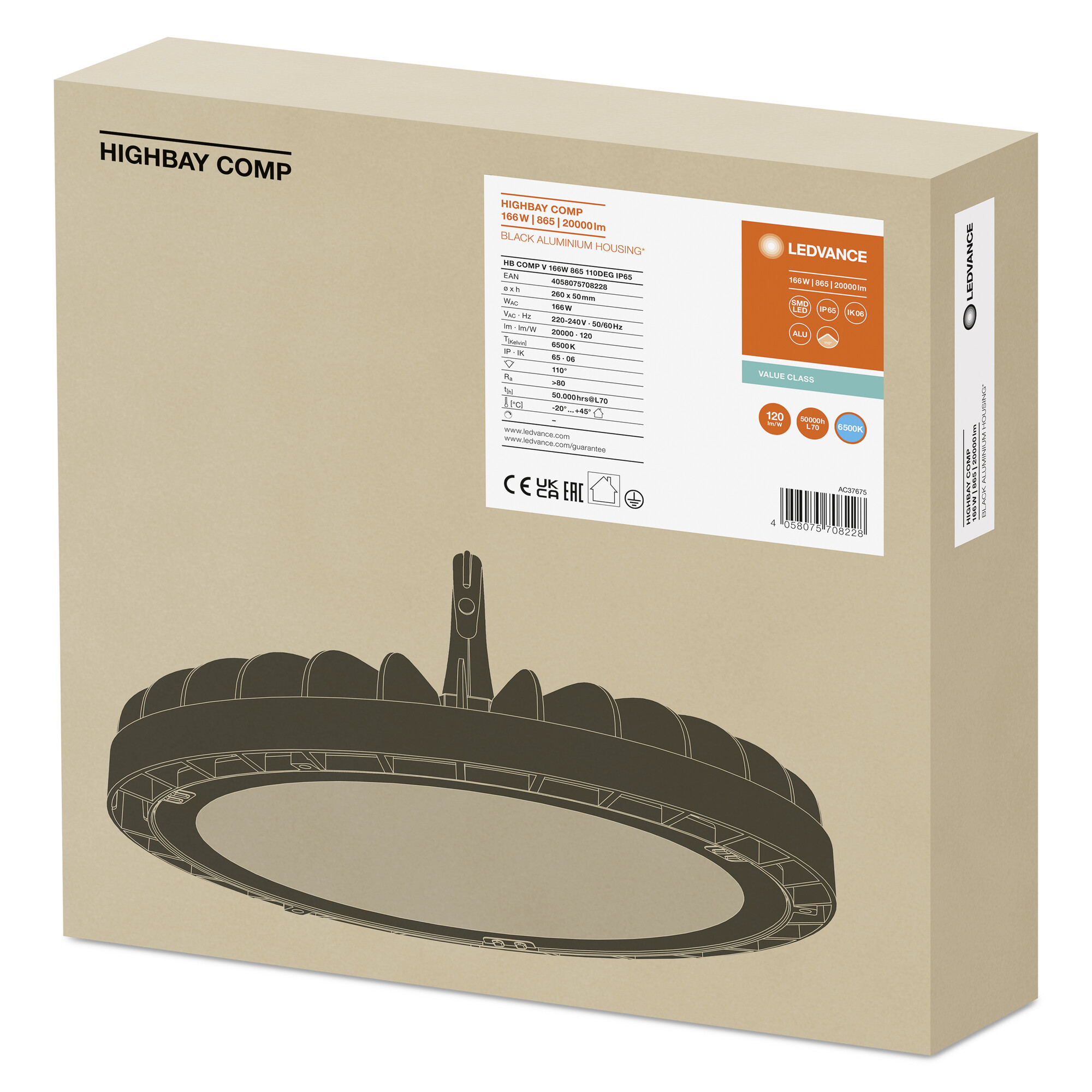 фото HB COMP V 166W 865 110DEG IP65