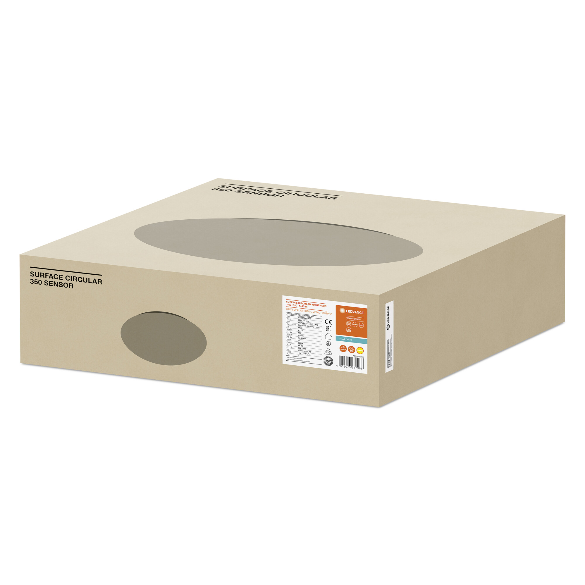 фото SF CIRC 350 SEN V 18W 830 IP44     LEDV