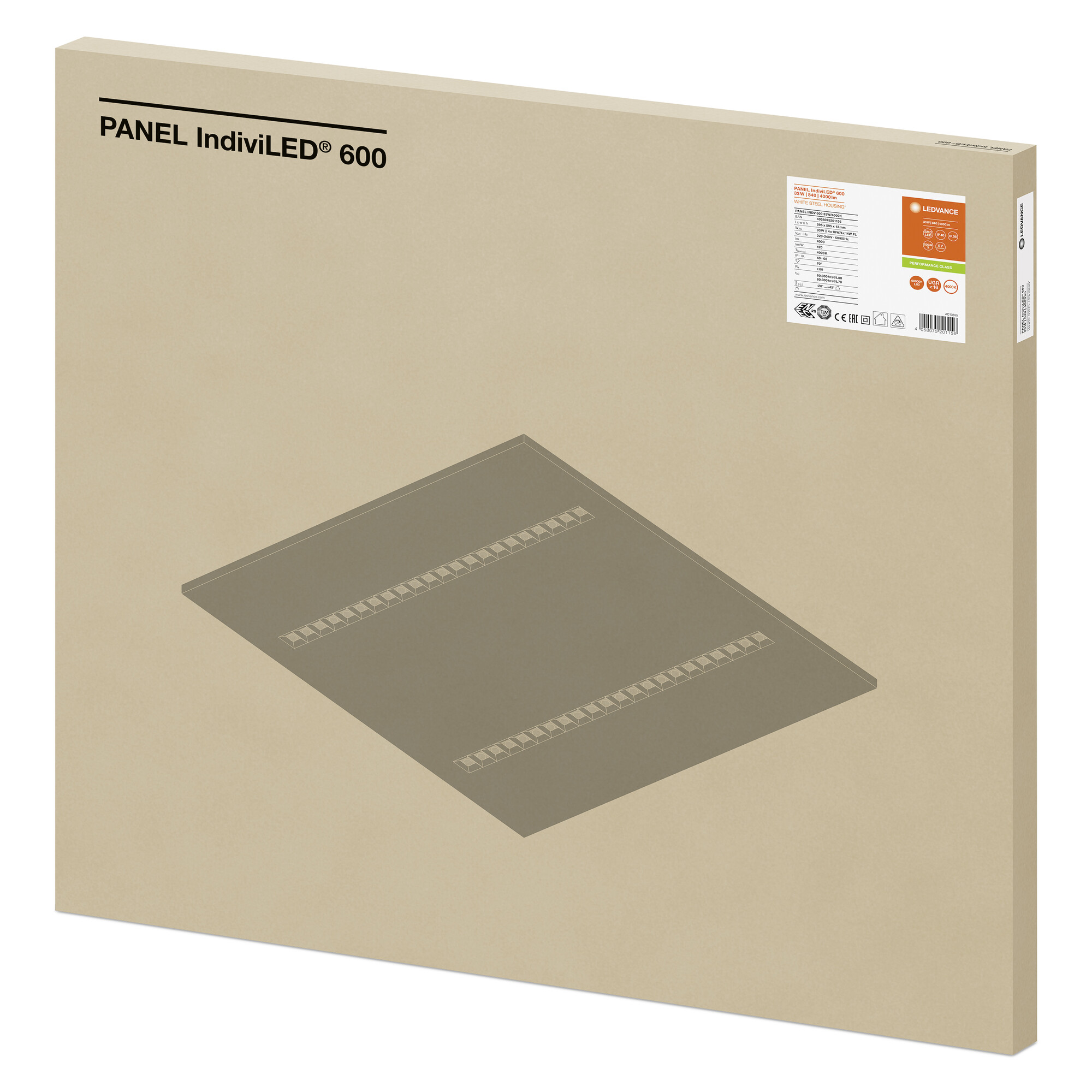 фото Panel IndiviLED 600 33W/4000K
