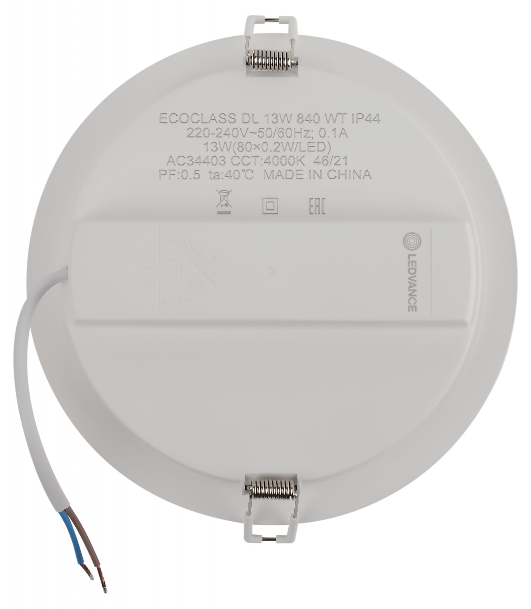 фото ECOCLASS DL13W 840WTIP44 RETRU LEDV