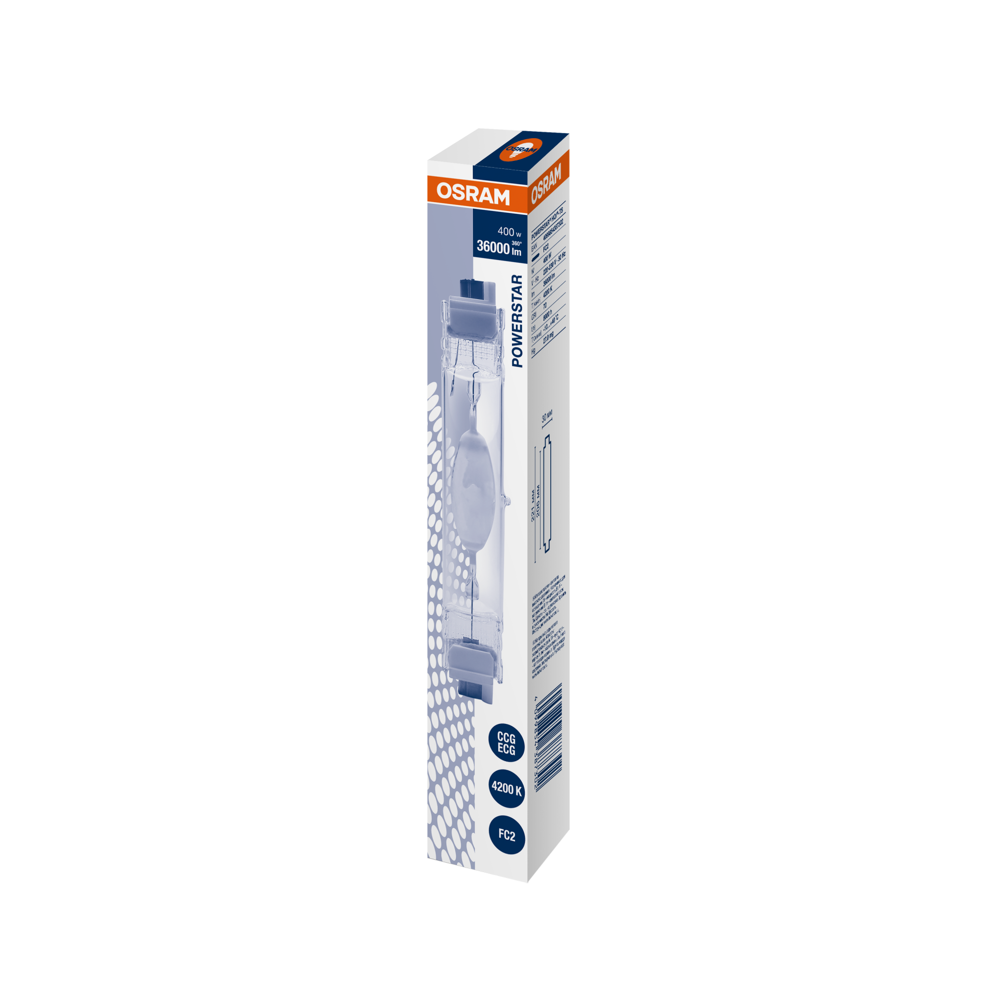 фото HQI-TS 400W CW PRO FC2 FLH1 OSRAM