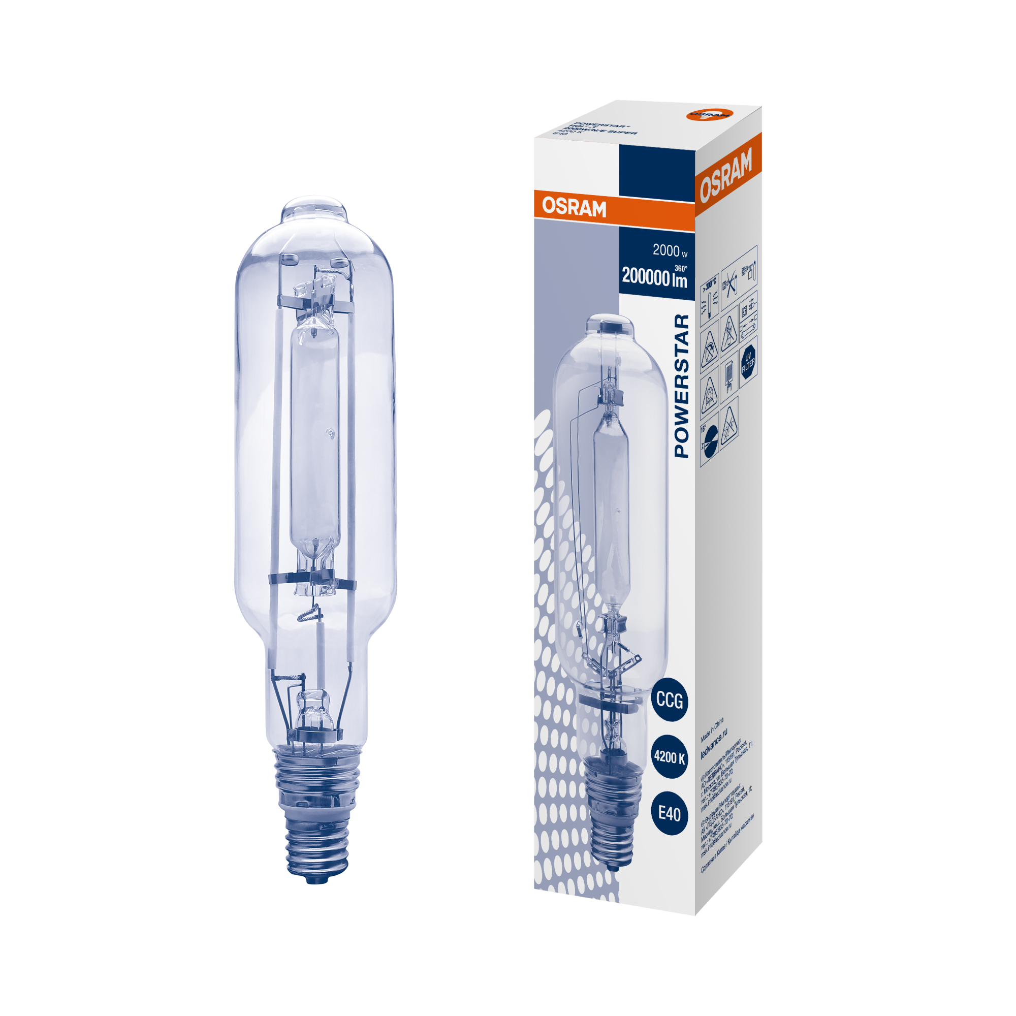 фото HQI-T 2000W/N/I E40 FS1 OSRAM