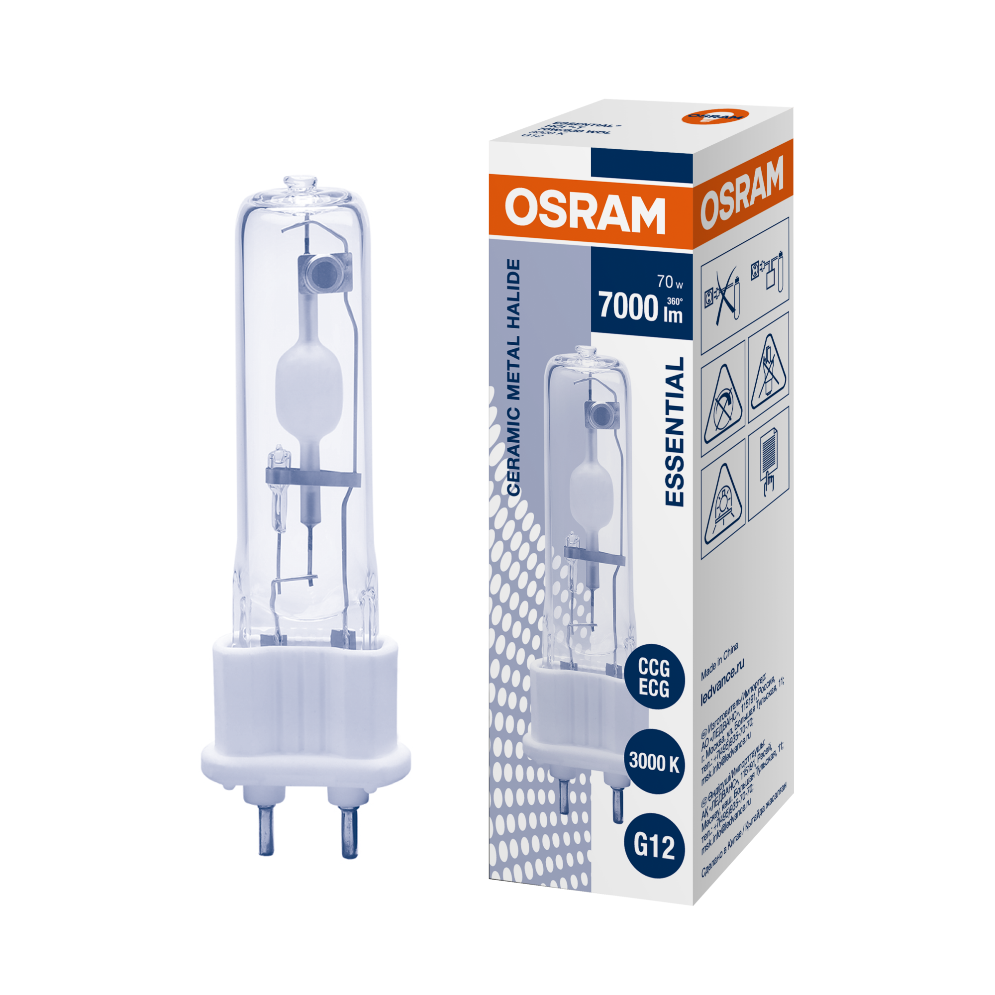 фото HCI-T 70W/830 WDL G12 FS1 OSRAM
