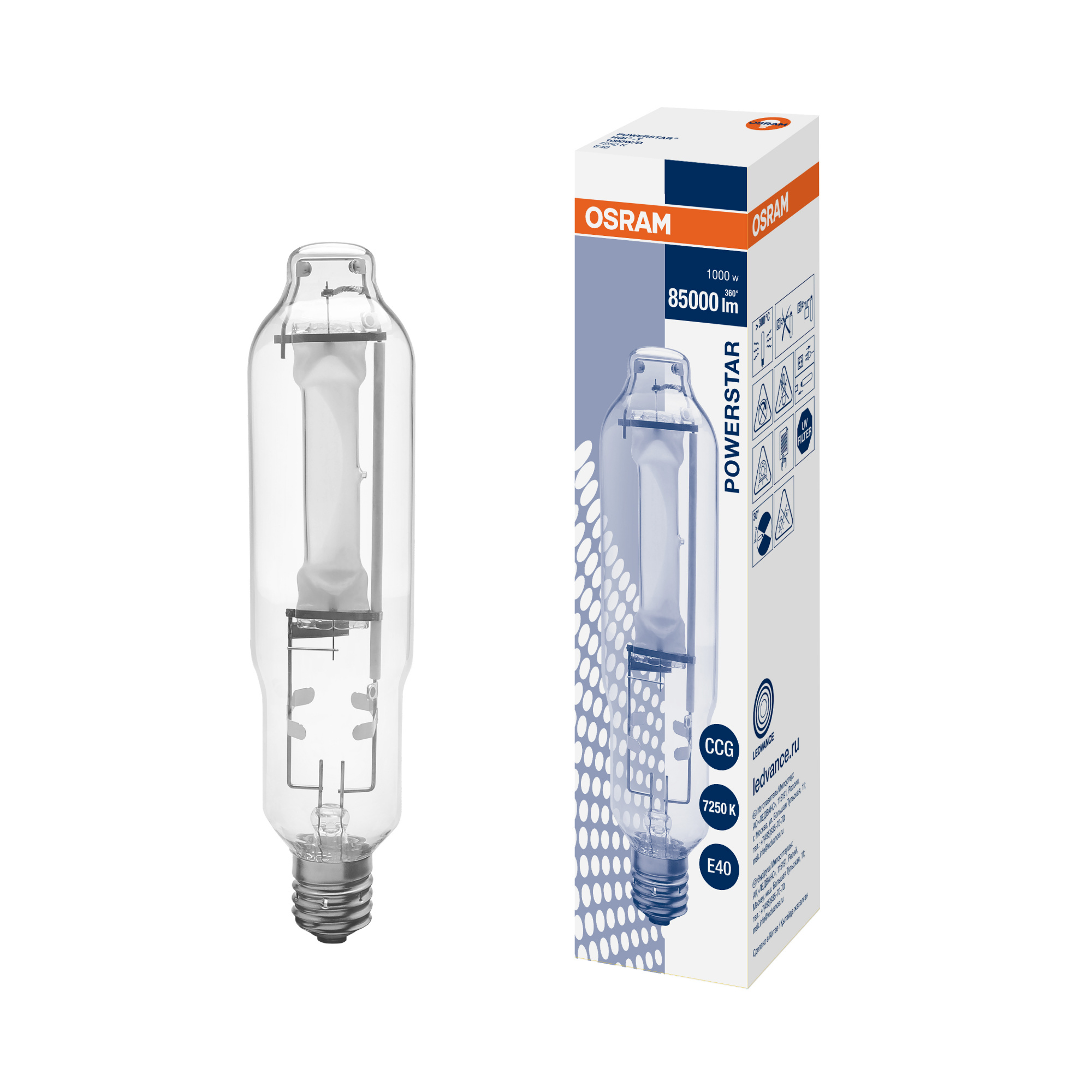 фото HQI-T 1000W/D E40 FS1 OSRAM