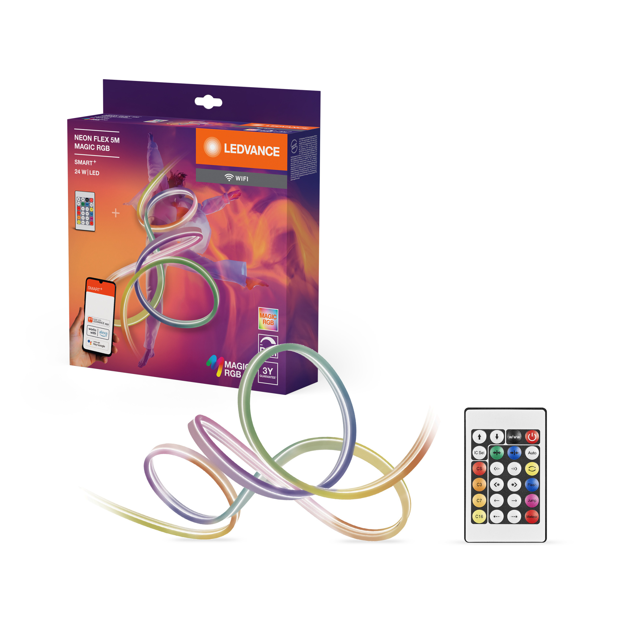 фото SMART WIFI NEON FLEX 5M MGC RGB RC LEDV