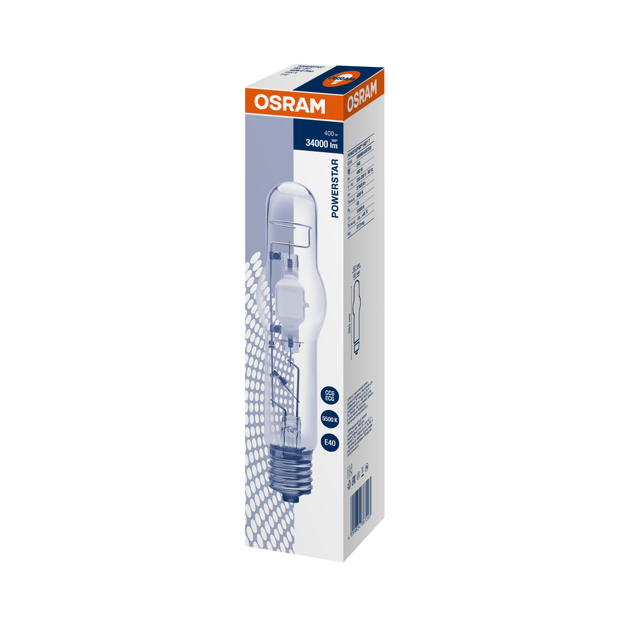 фото HQI-BT 400W/D PRO E40 FLH1 OSRAM