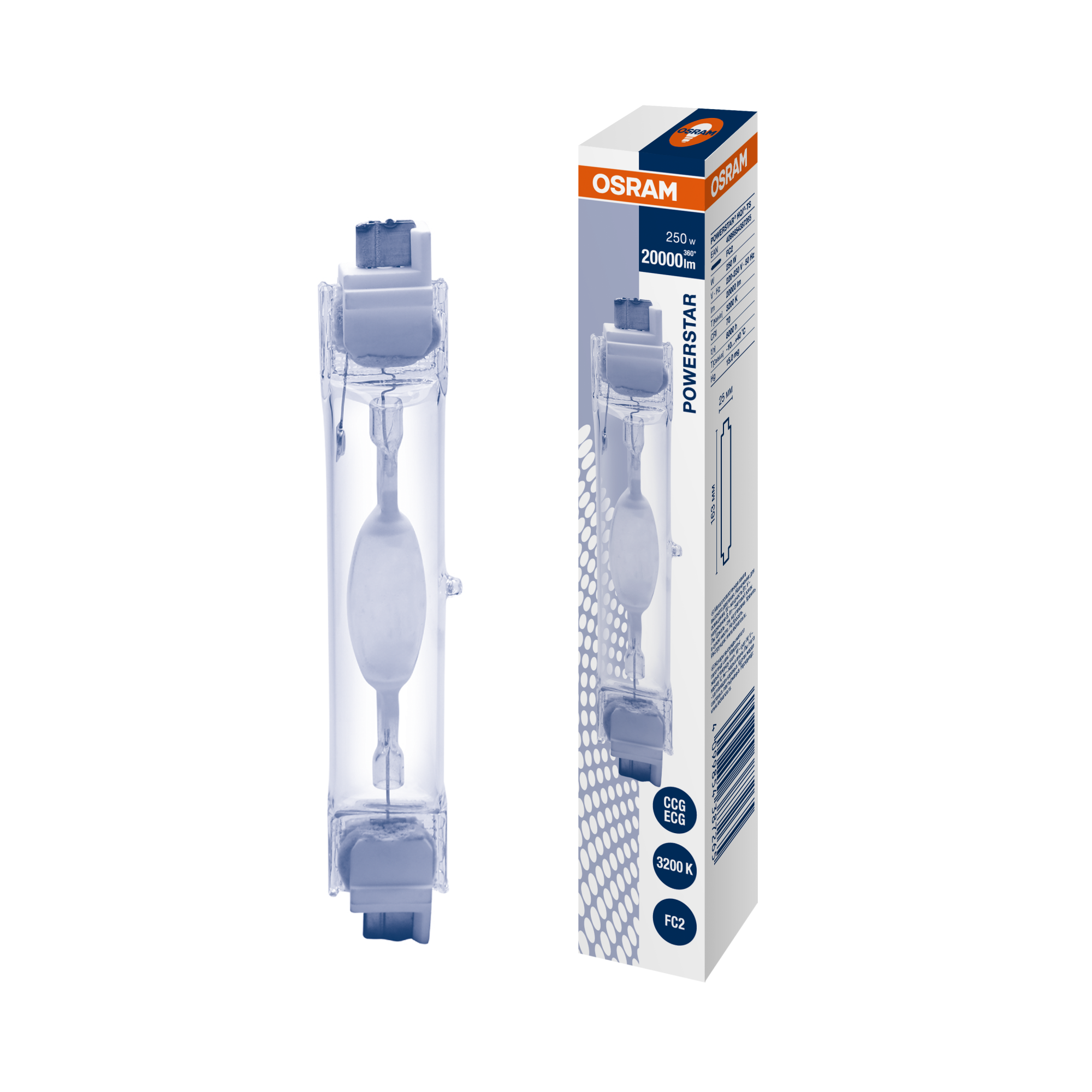 фото HQI-TS 250W/WDL UVS FC2 FLH1 OSRAM