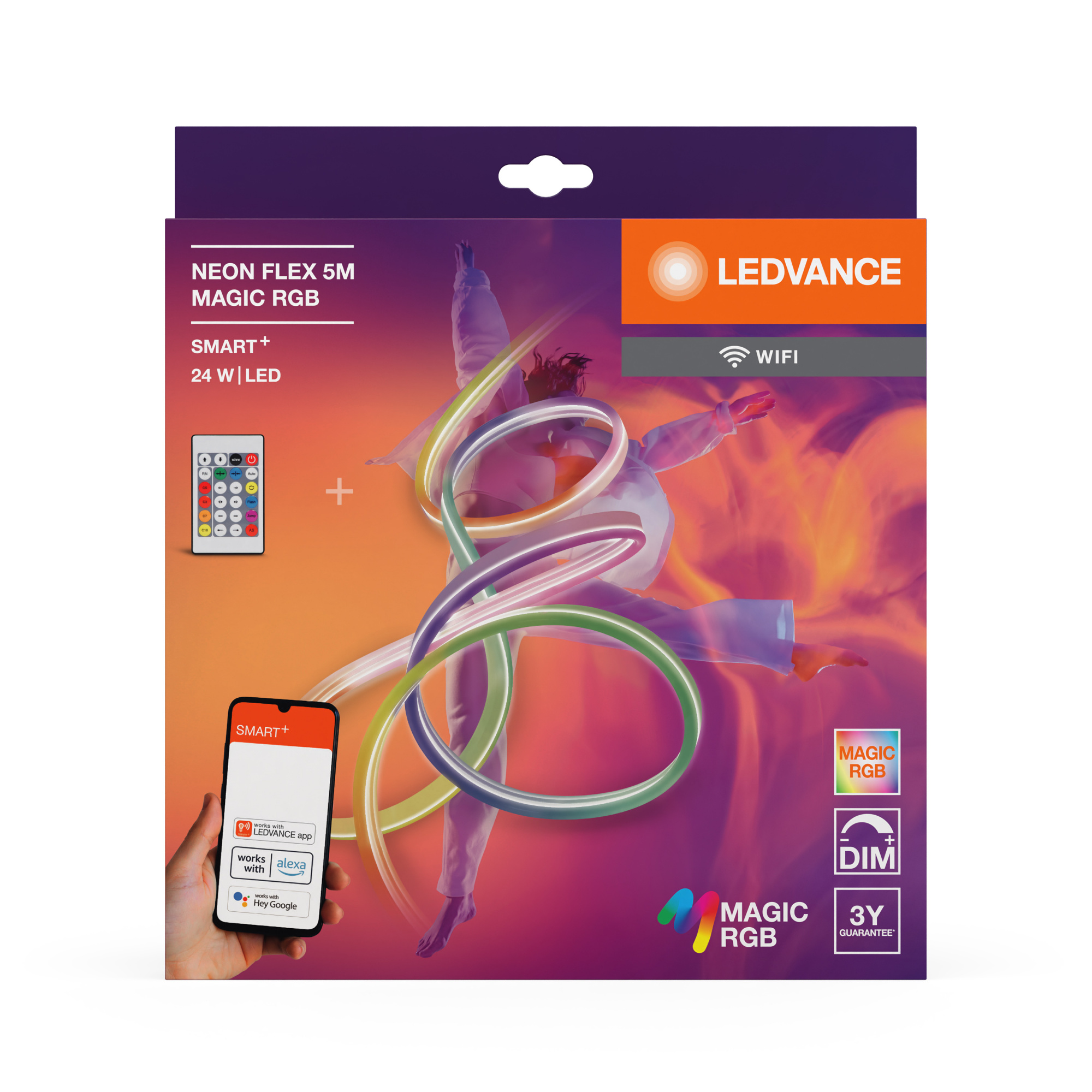 фото SMART WIFI NEON FLEX 5M MGC RGB RC LEDV