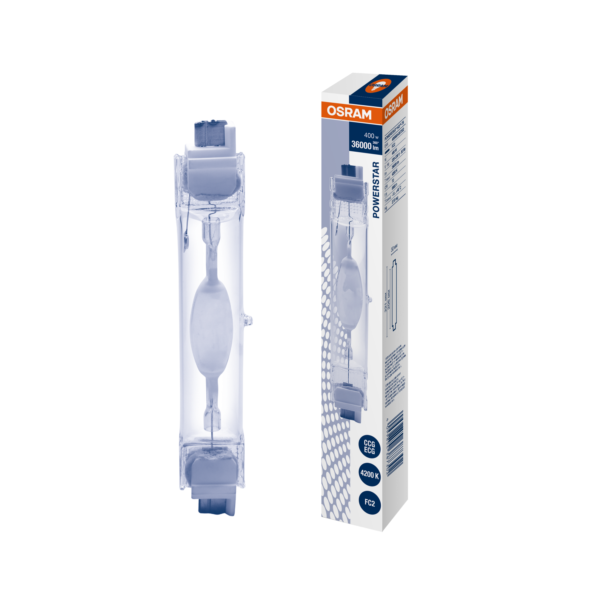 фото HQI-TS 400W CW PRO FC2 FLH1 OSRAM