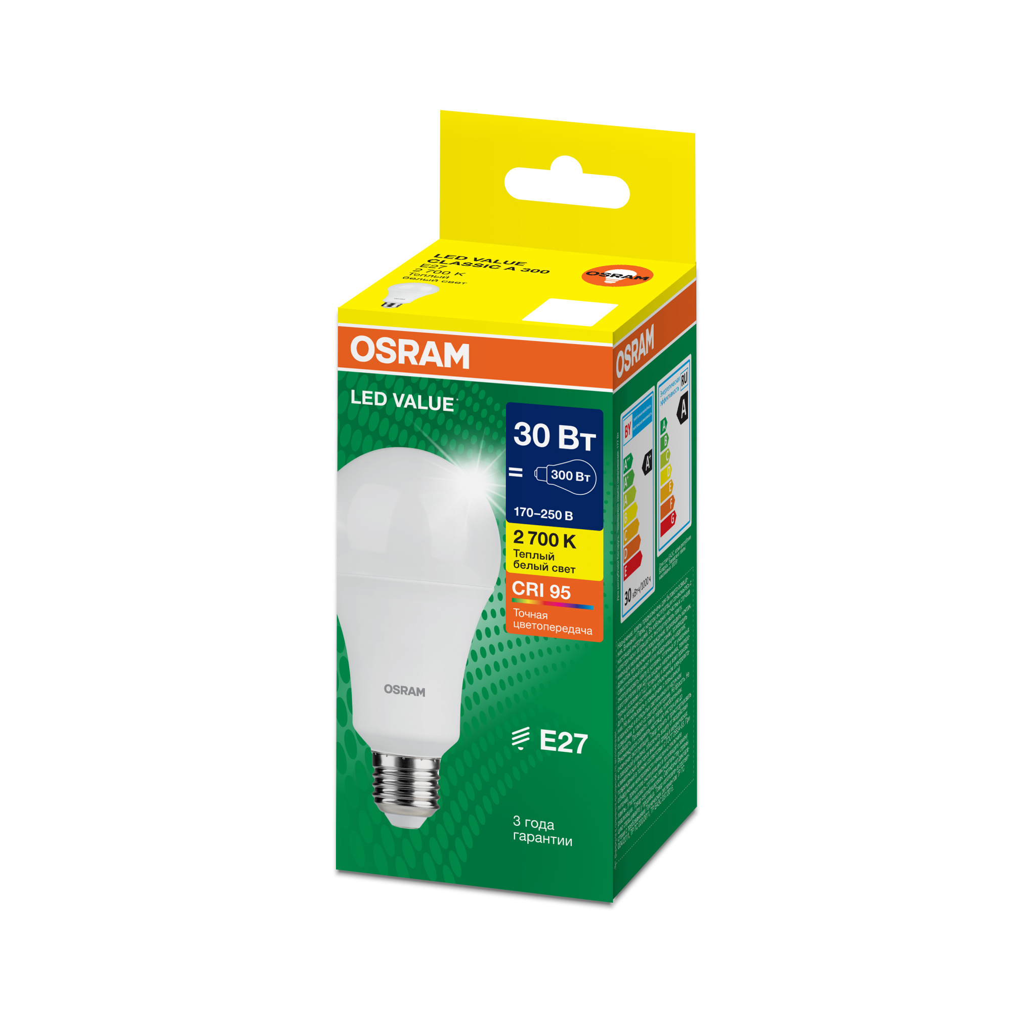 фото LVCLA300 30W/927 170-250V FR E27 OSRAM