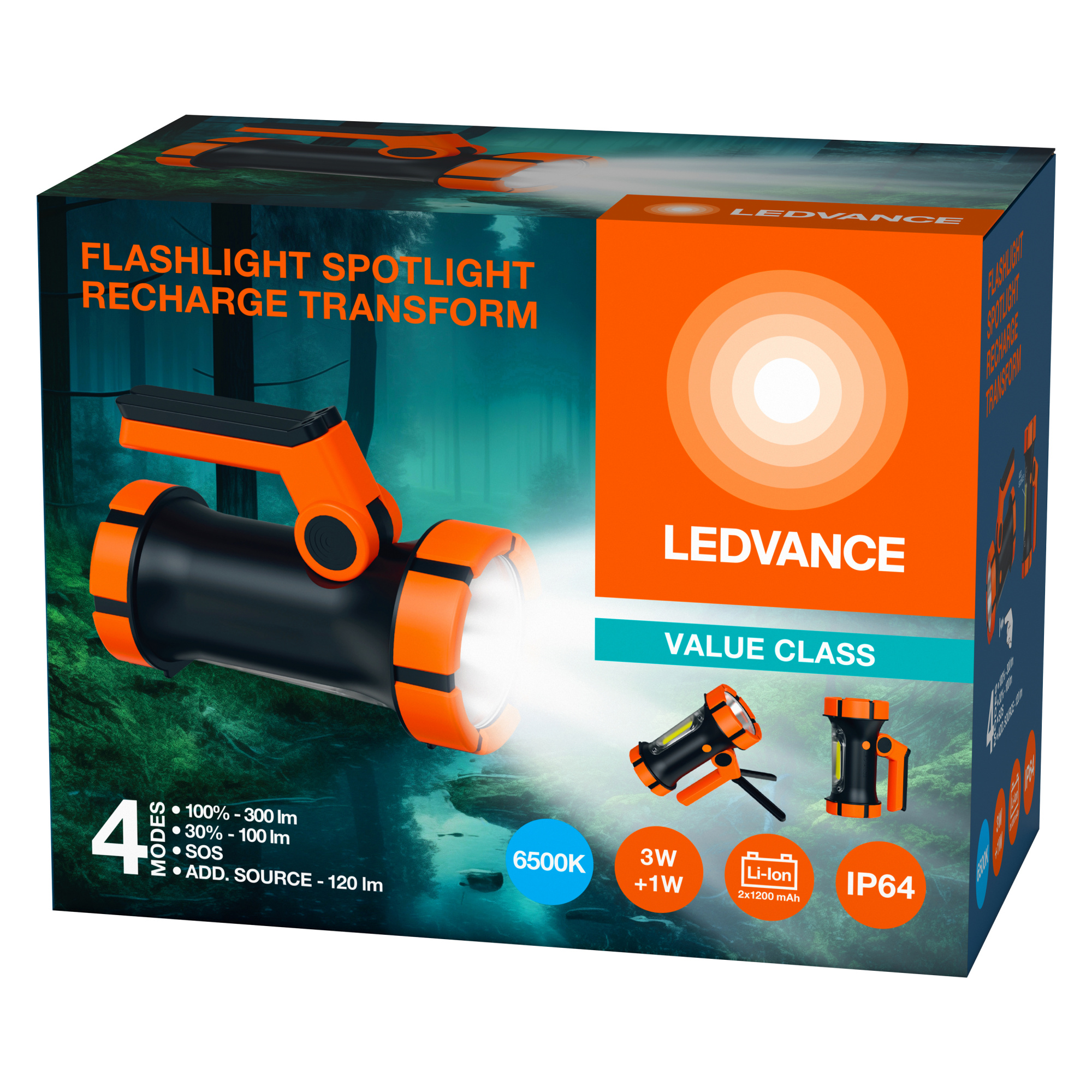 фото FLASHL SPOTL RECH TRANSF FS1 LEDV
