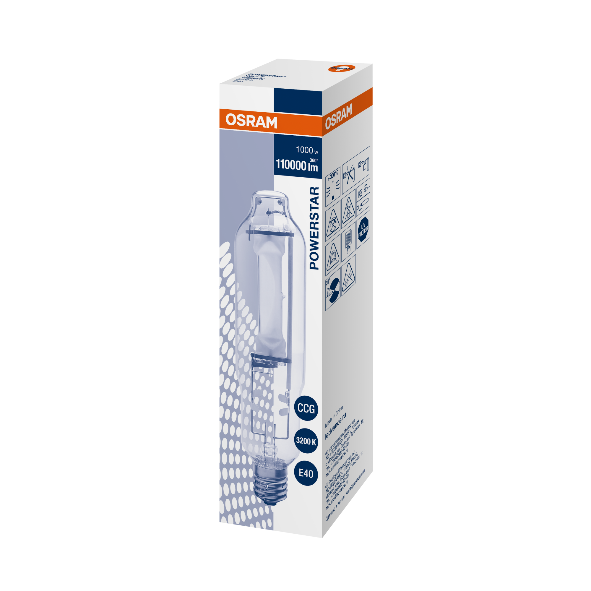 фото HQI-T 1000W/N E40 FS1 OSRAM