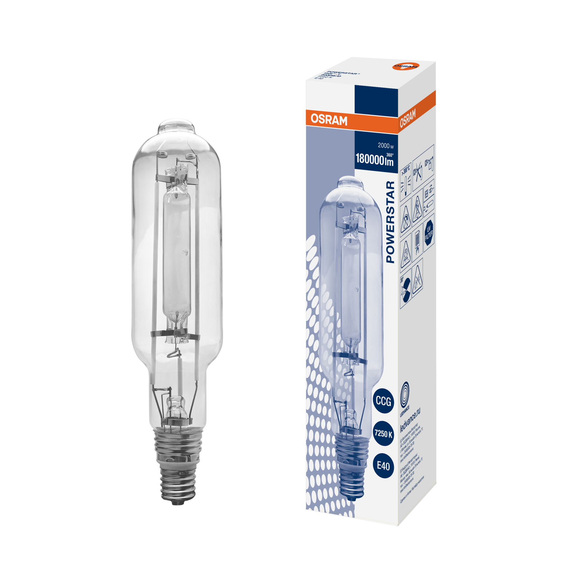 фото HQI-T 2000W/D E40 FS1 OSRAM