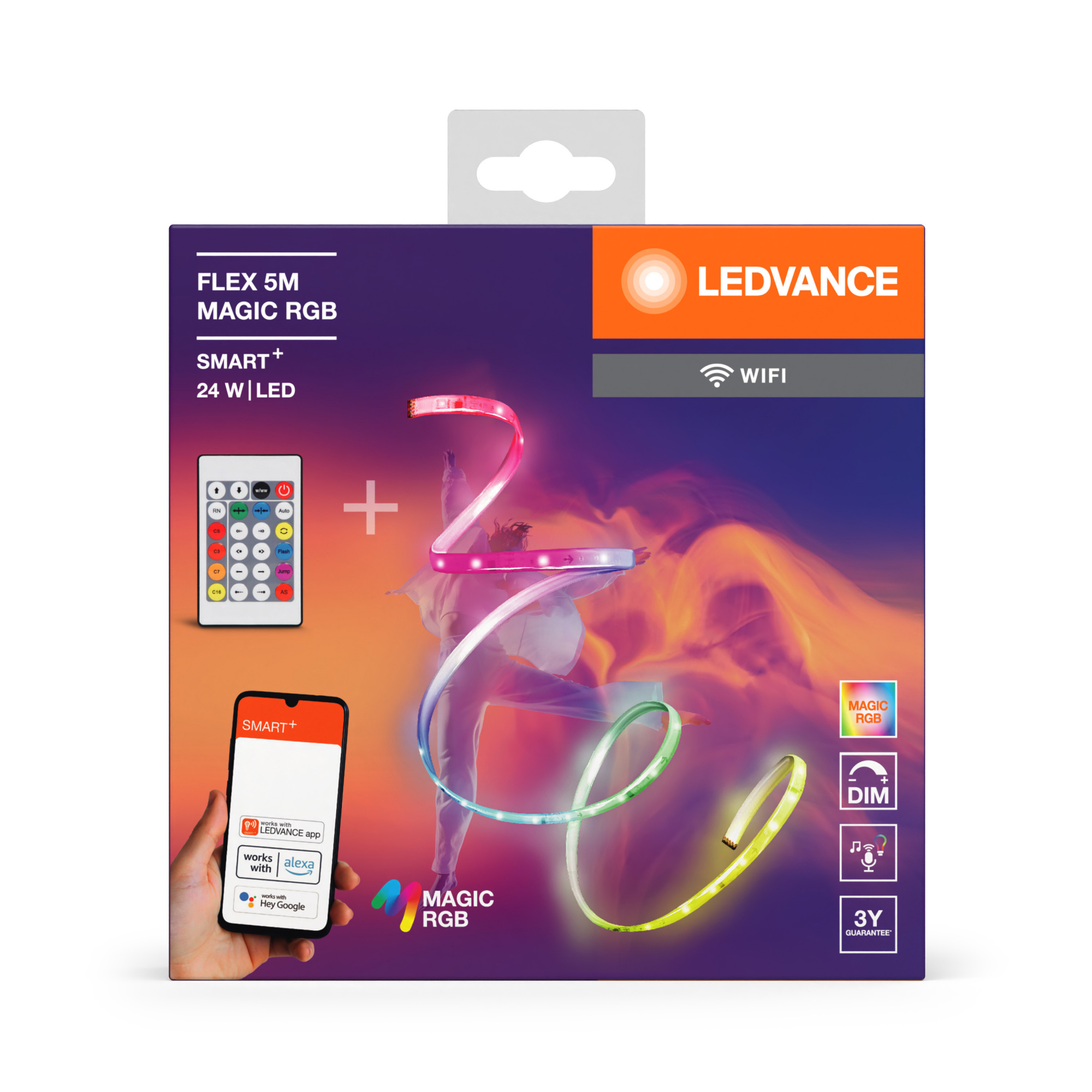 фото SMART WIFI FLEX 5M MGC RGB RC      LEDV