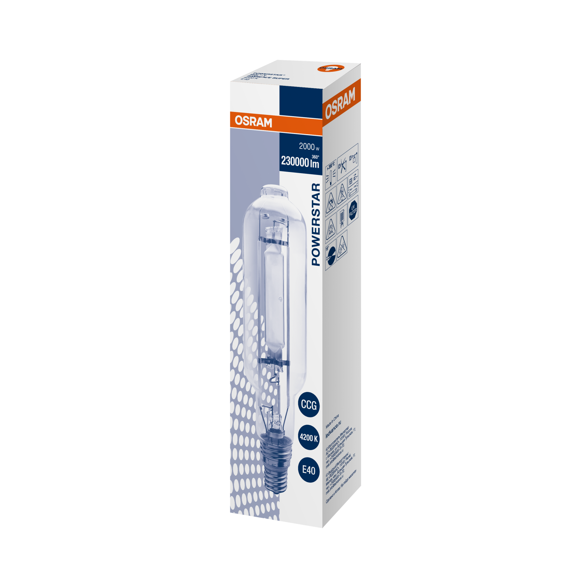 фото HQI-T 2000W/N/E SUPER E40 FS1 OSRAM