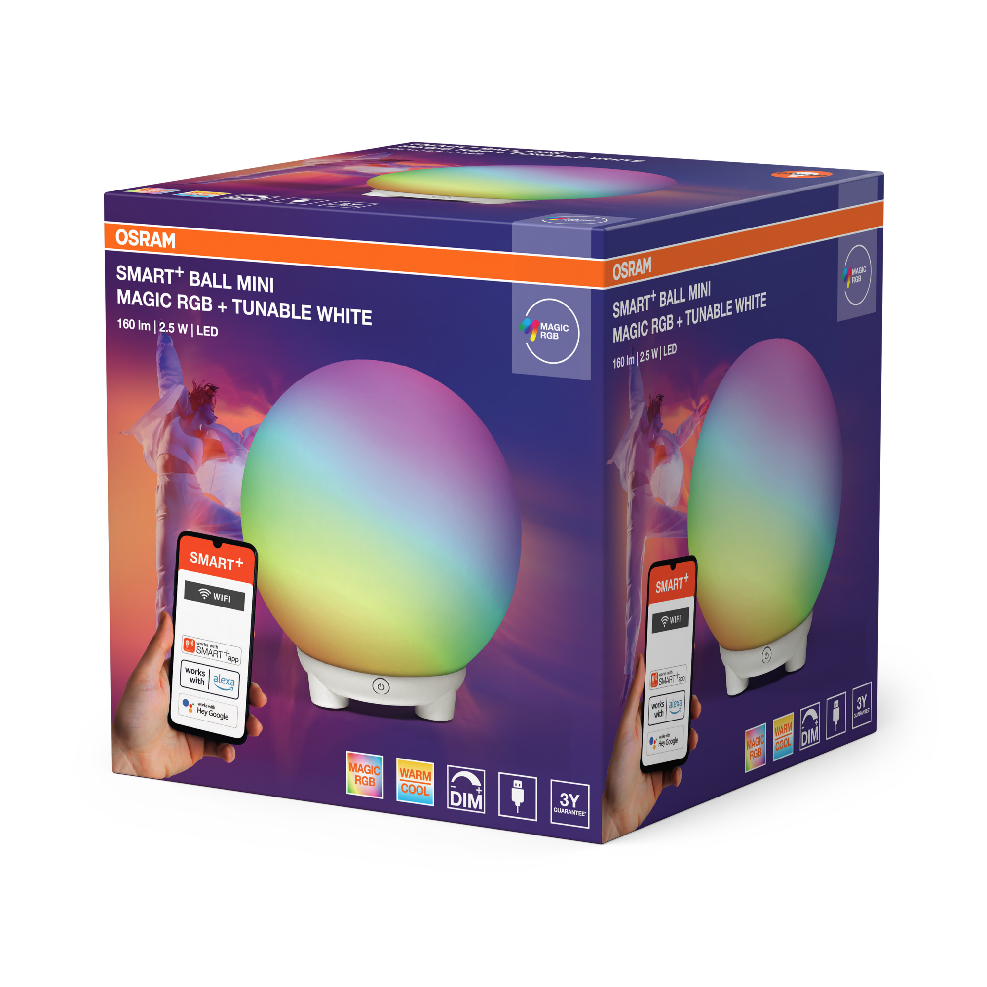 фото SMART WIFI BALL MINI MGC RGBW USB  LEDV