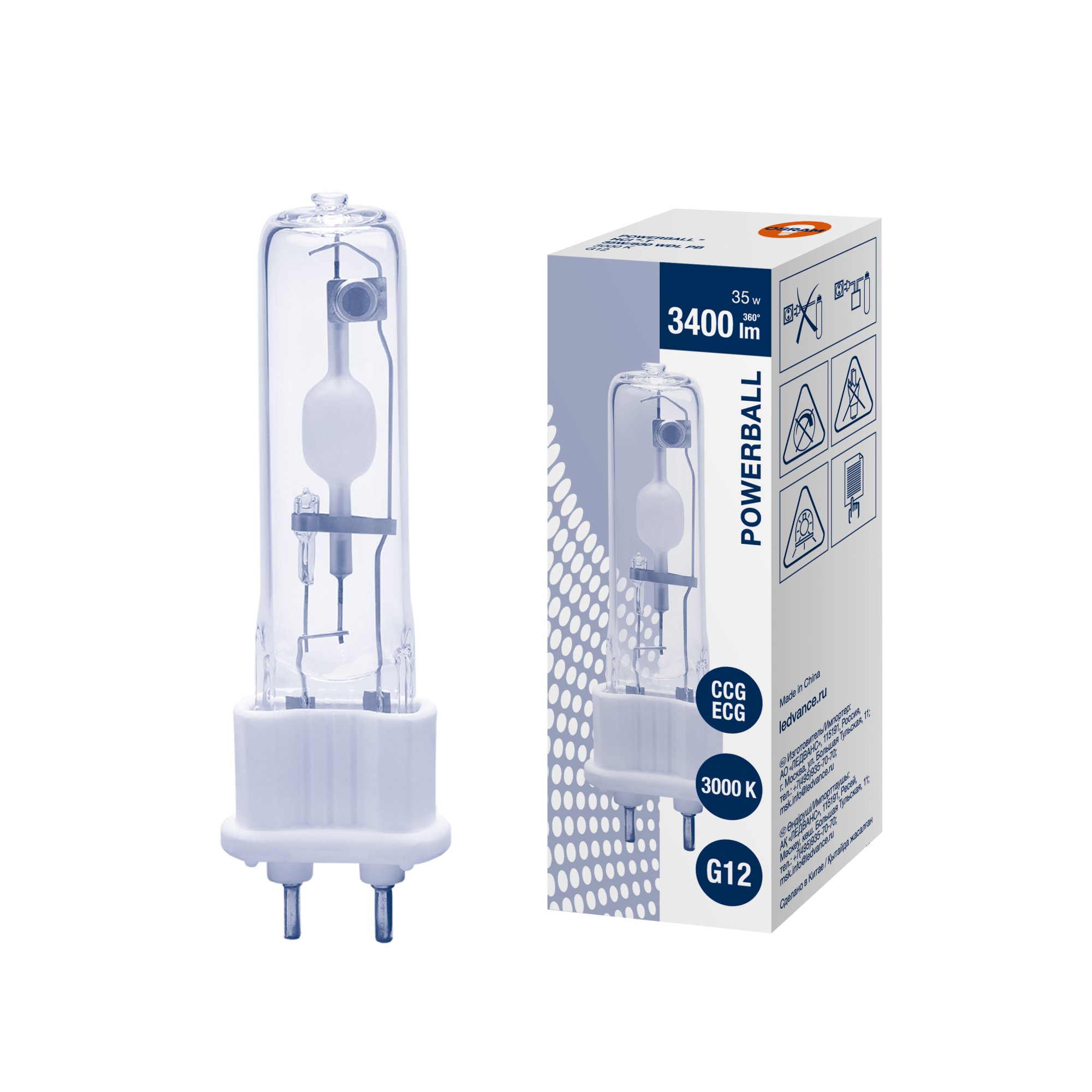 фото HCI-T 35W/830 WDL PB G12 FS1 OSRAM